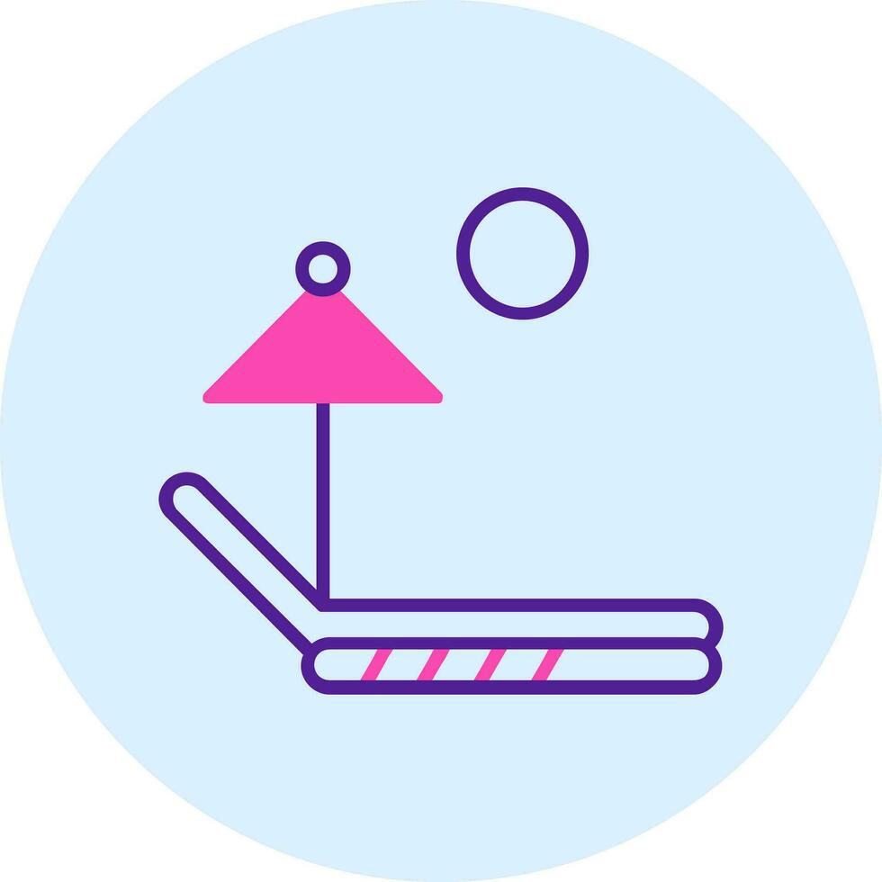 Sunbed Vector Icon
