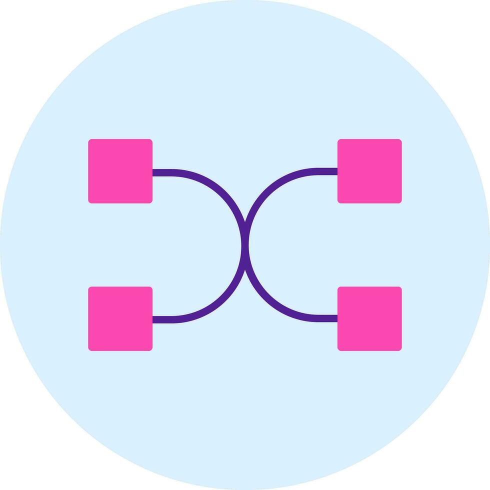 Many To Many Vector Icon