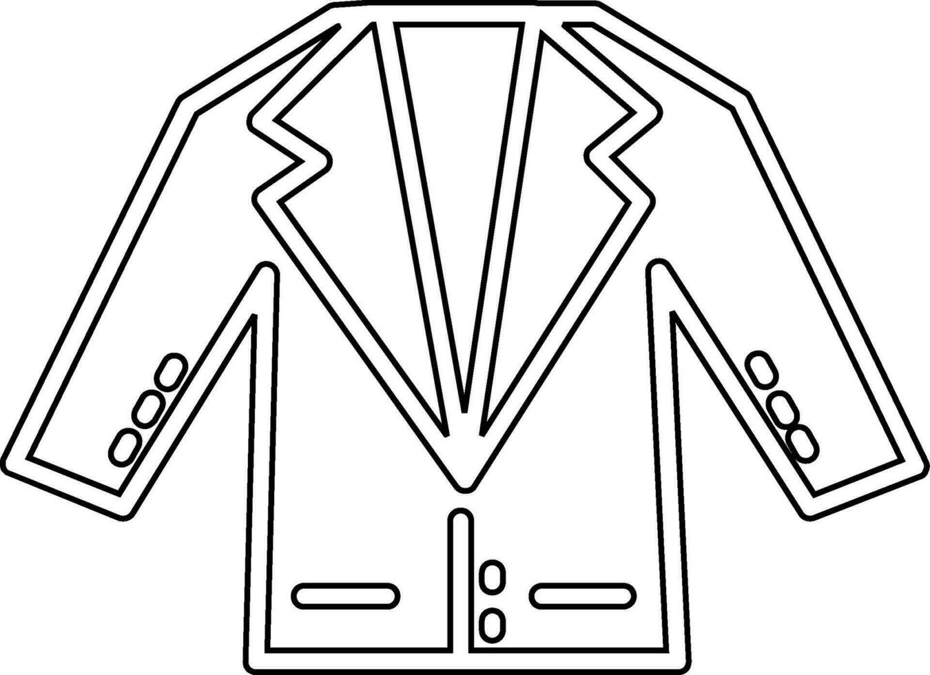 icono de vector de traje