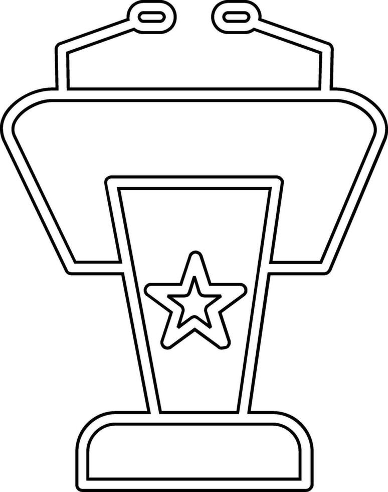 Lectern Vector Icon