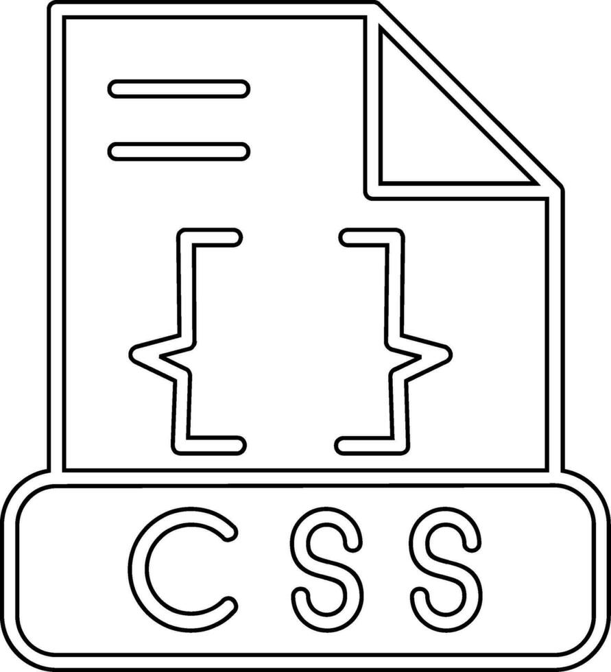 icono de vector de css