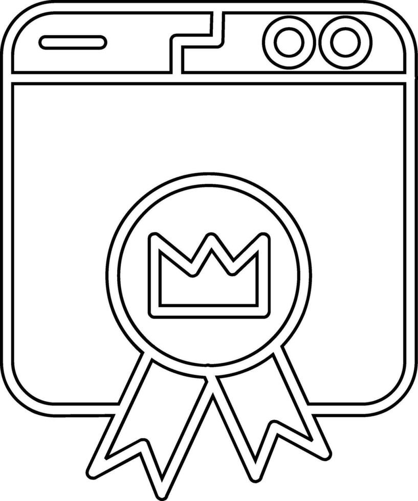 Premium Website Vector Icon