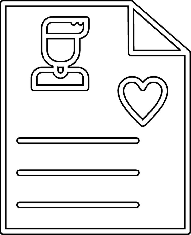 User Biodata Vector Icon