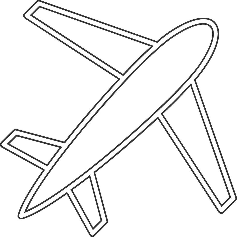 icono de vector de avión