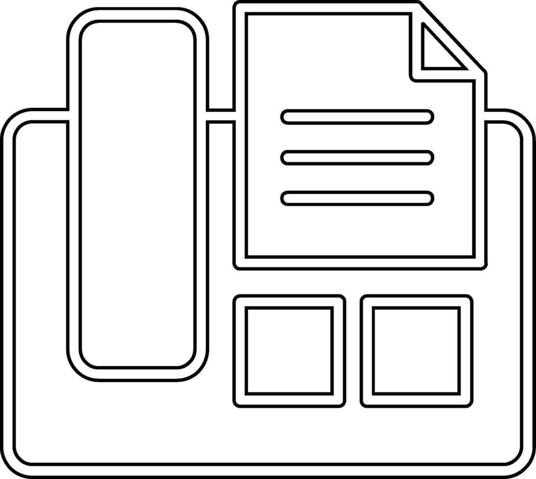 Fax Machine Vector Icon