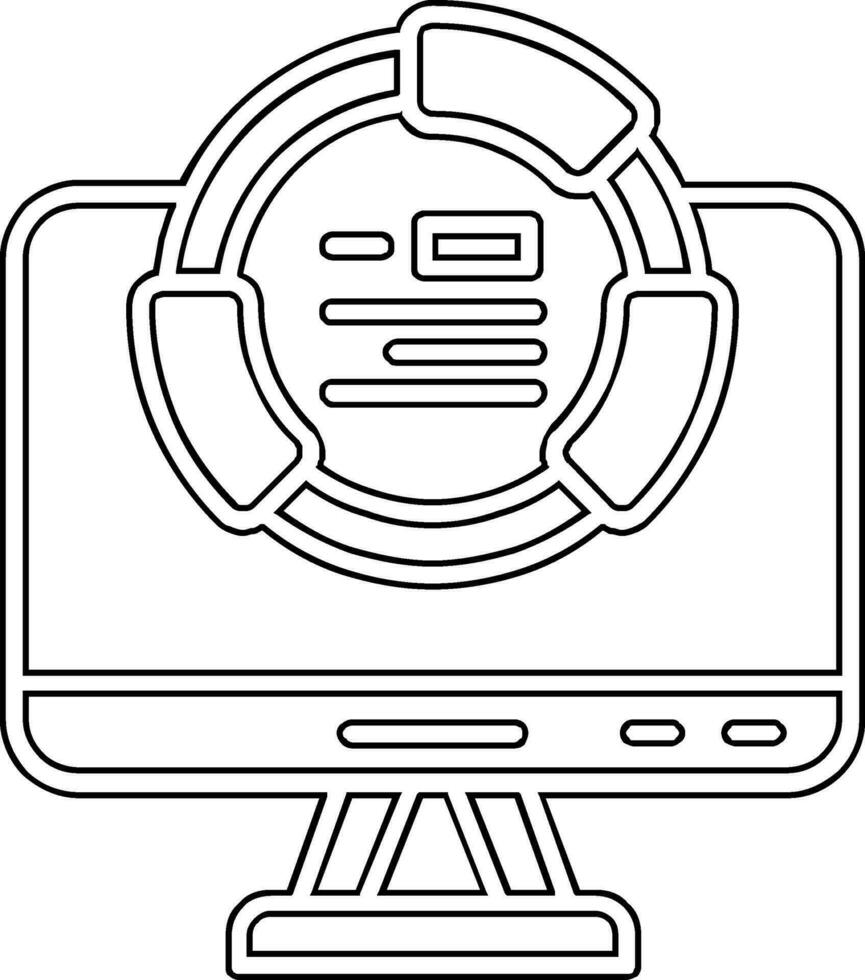 icono de vector de computadora