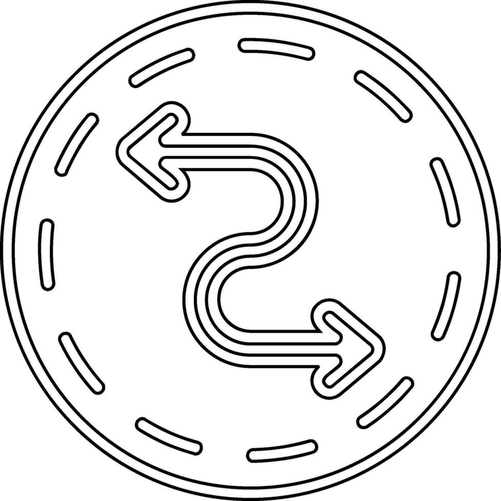 zigzag vector icono