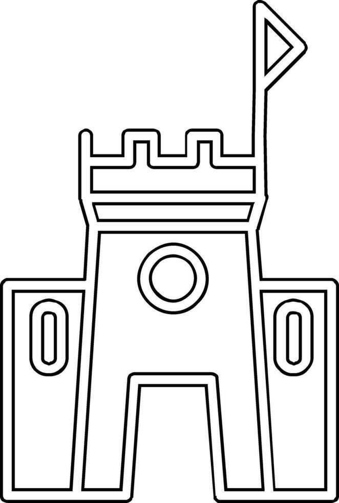 Sand Castle Vector Icon