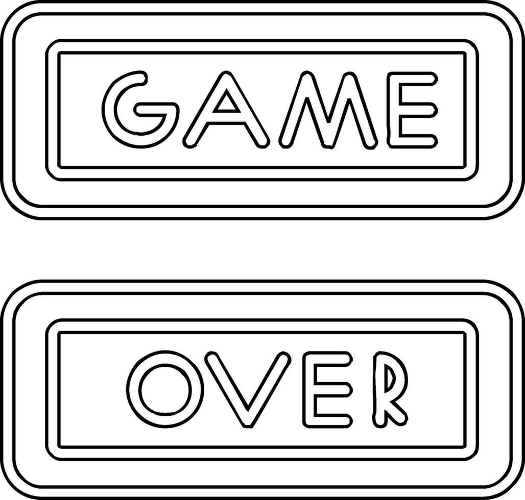 Game over Vector Icon