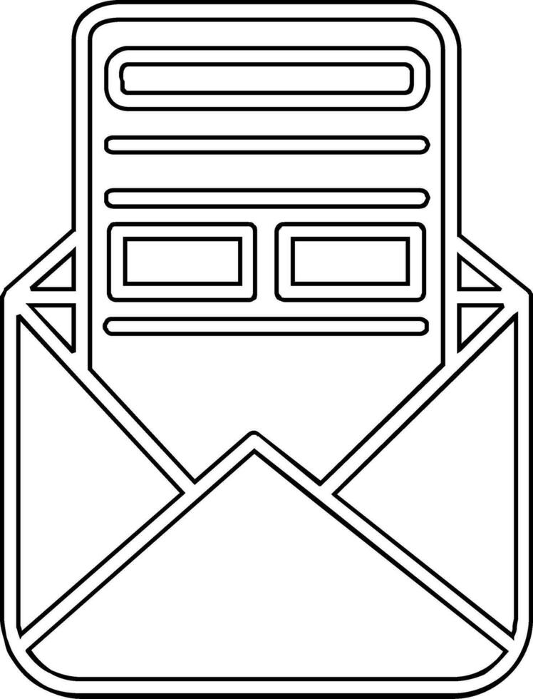 icono de vector de boletín