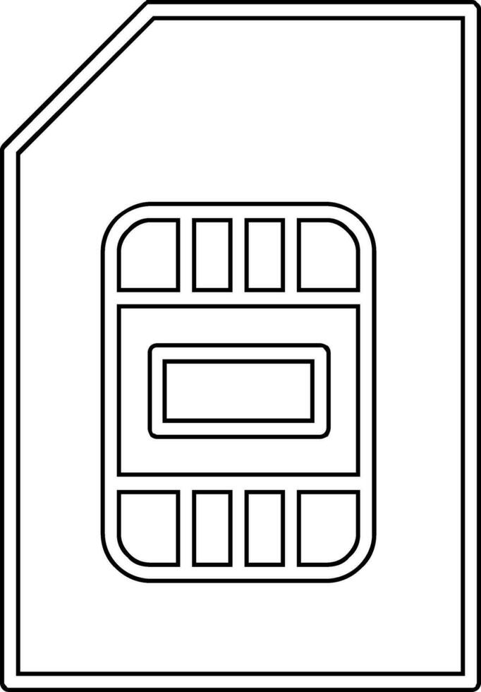 sim vector icono