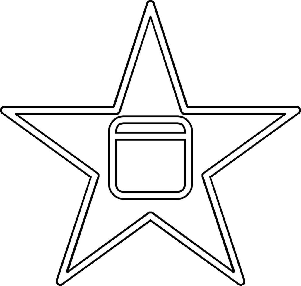 icono de vector de estrella