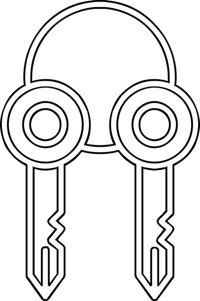 Surrogate Key Vector Icon