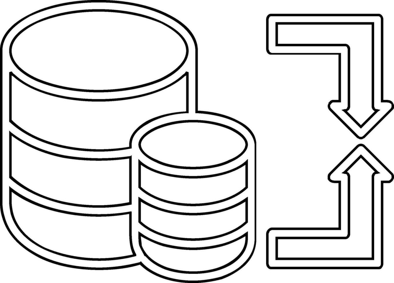 Data Migration Vector Icon