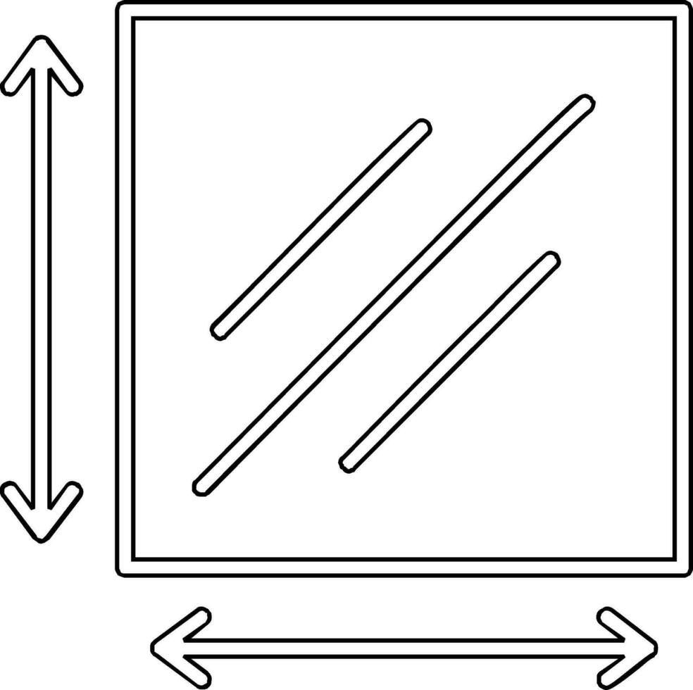 Dimension Vector Icon