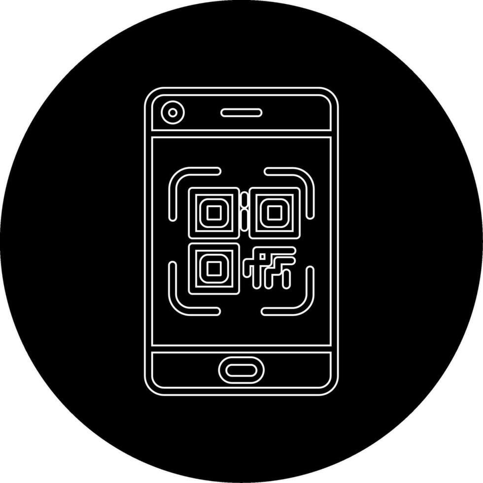 Smartphone Qr Code Vector Icon