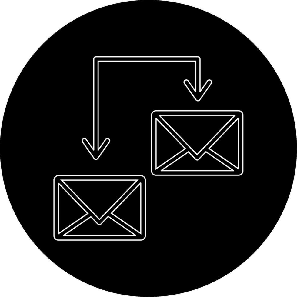 icono de vector de correos de intercambio