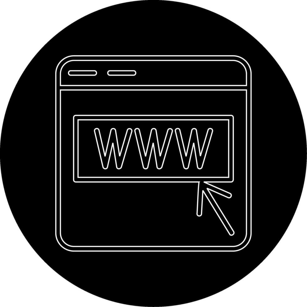 icono de vector de sitio web