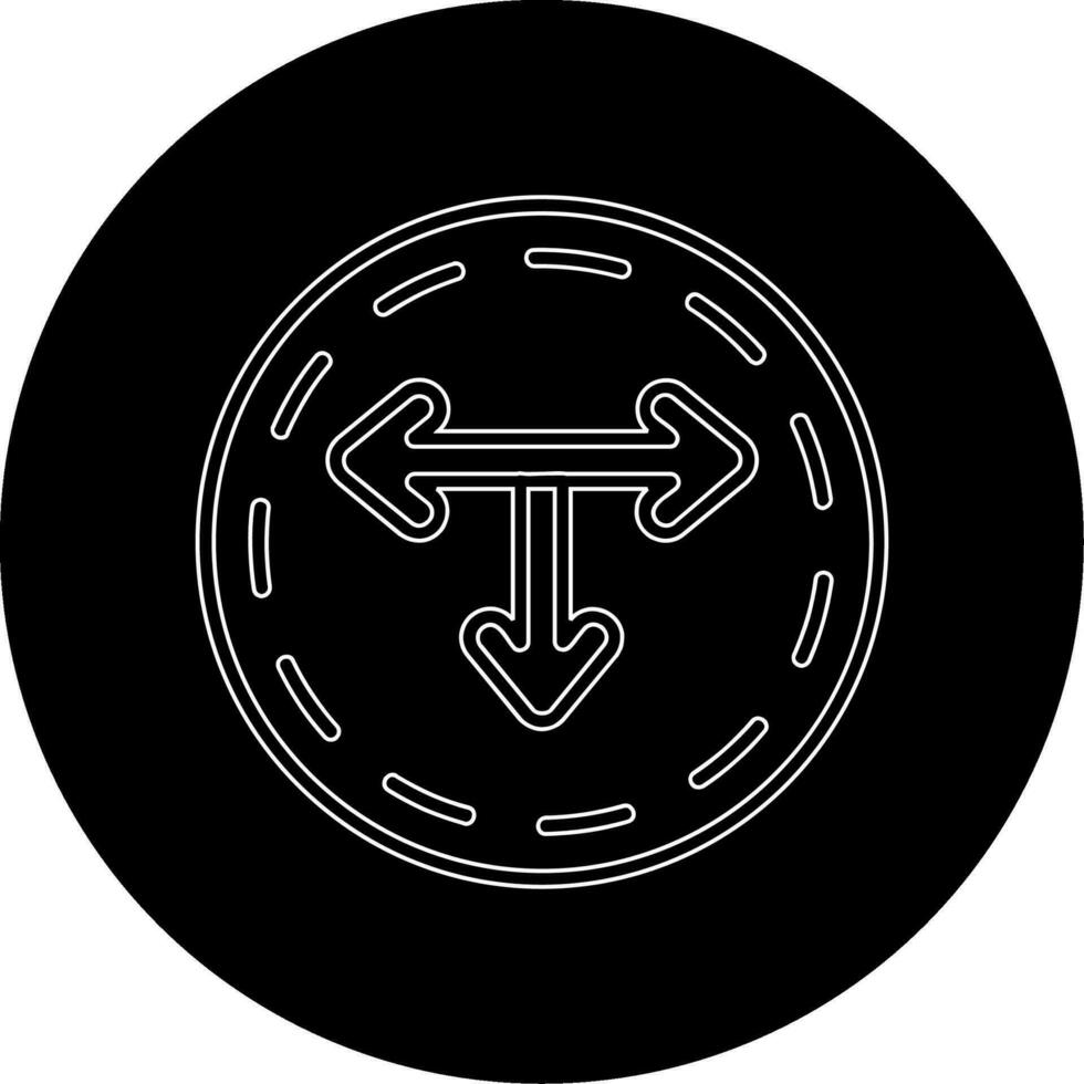 T Junction Vector Icon