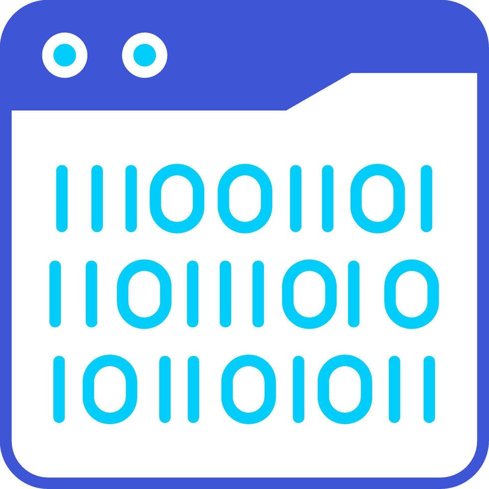 Binary Code Vector Icon