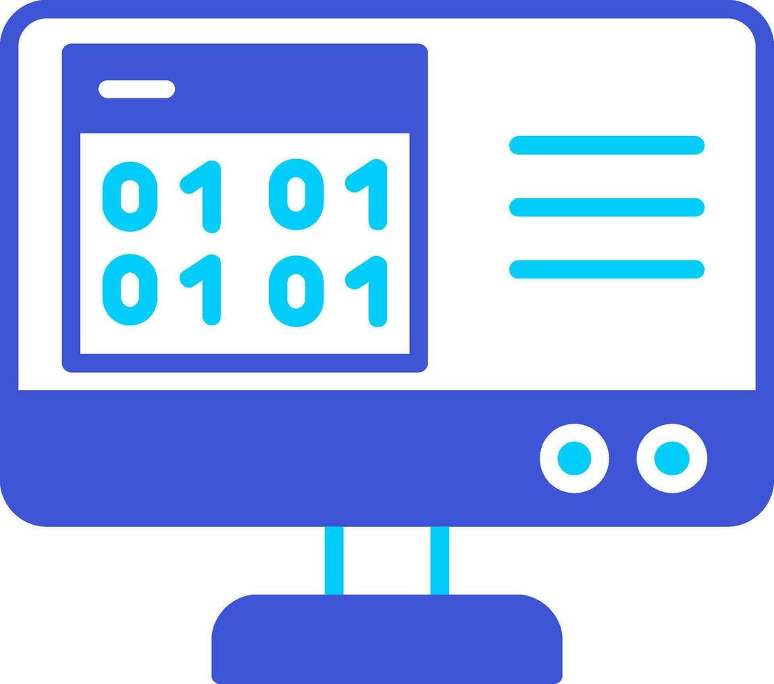 Binary Code Vector Icon