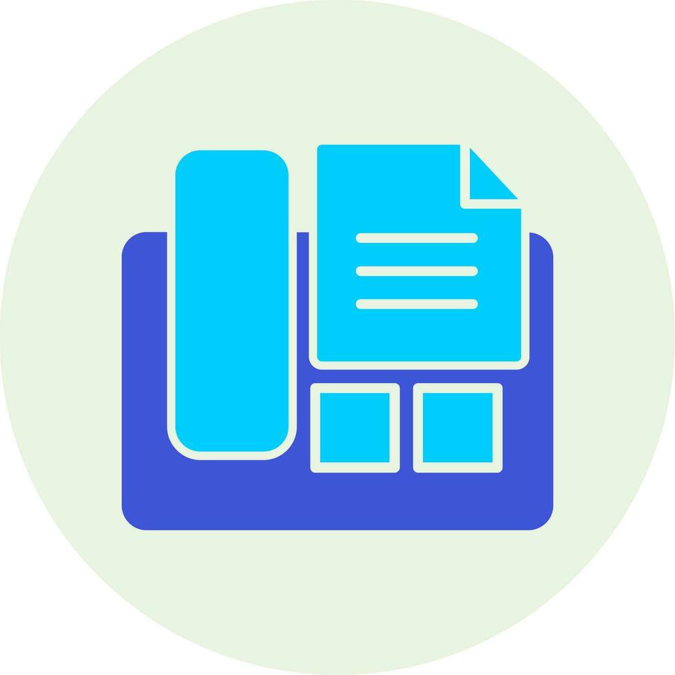 Fax Machine Vector Icon