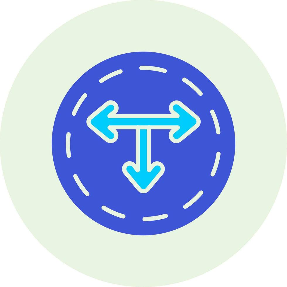 T Junction Vector Icon