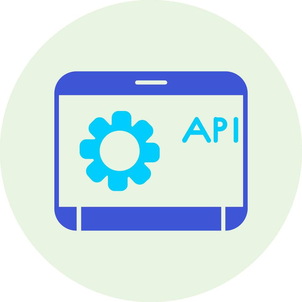 icono de vector de api