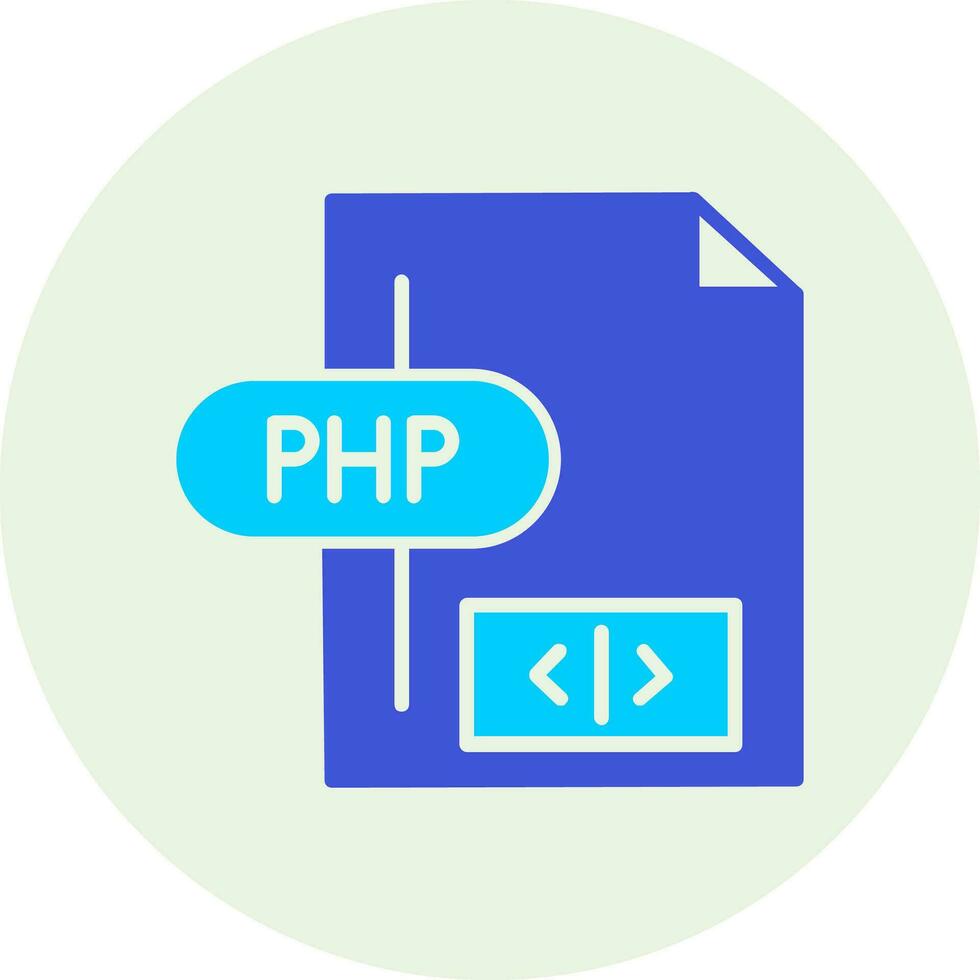 icono de vector de php