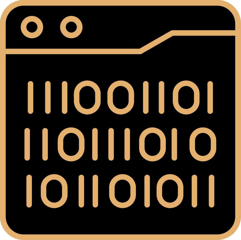 Binary Code Vector Icon