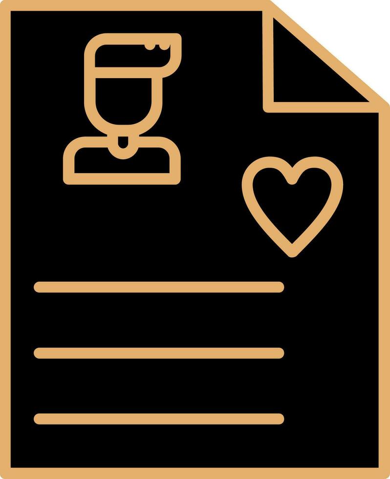 User Biodata Vector Icon