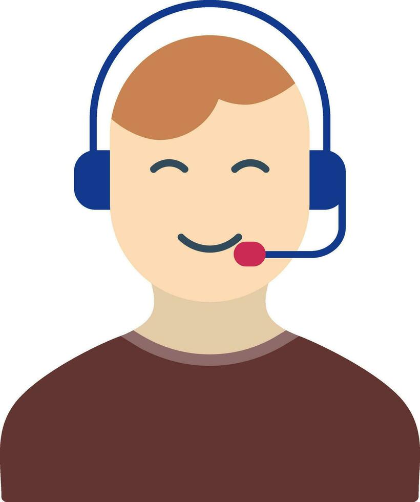 Customer Service Agent  Vector Icon