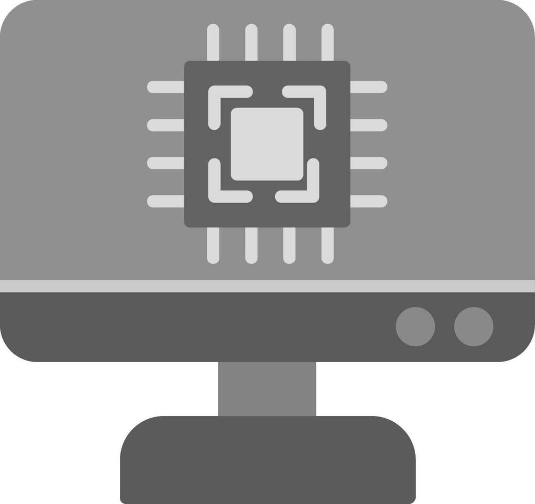 Monitor Screen Vector Icon