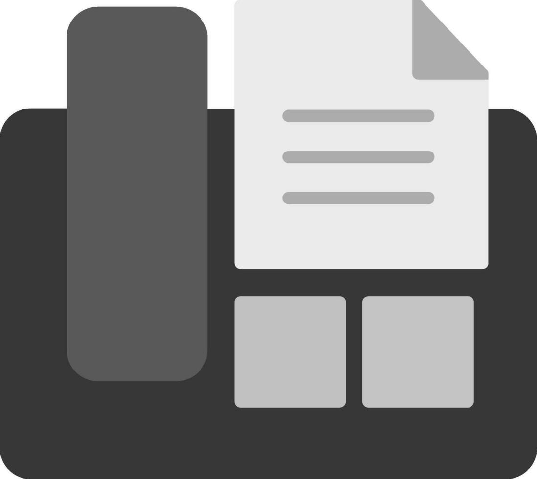Fax Machine Vector Icon