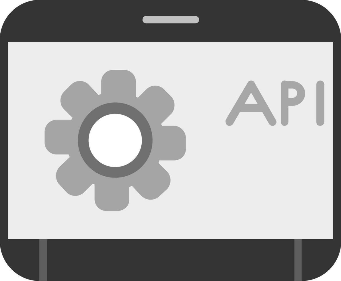 icono de vector de api