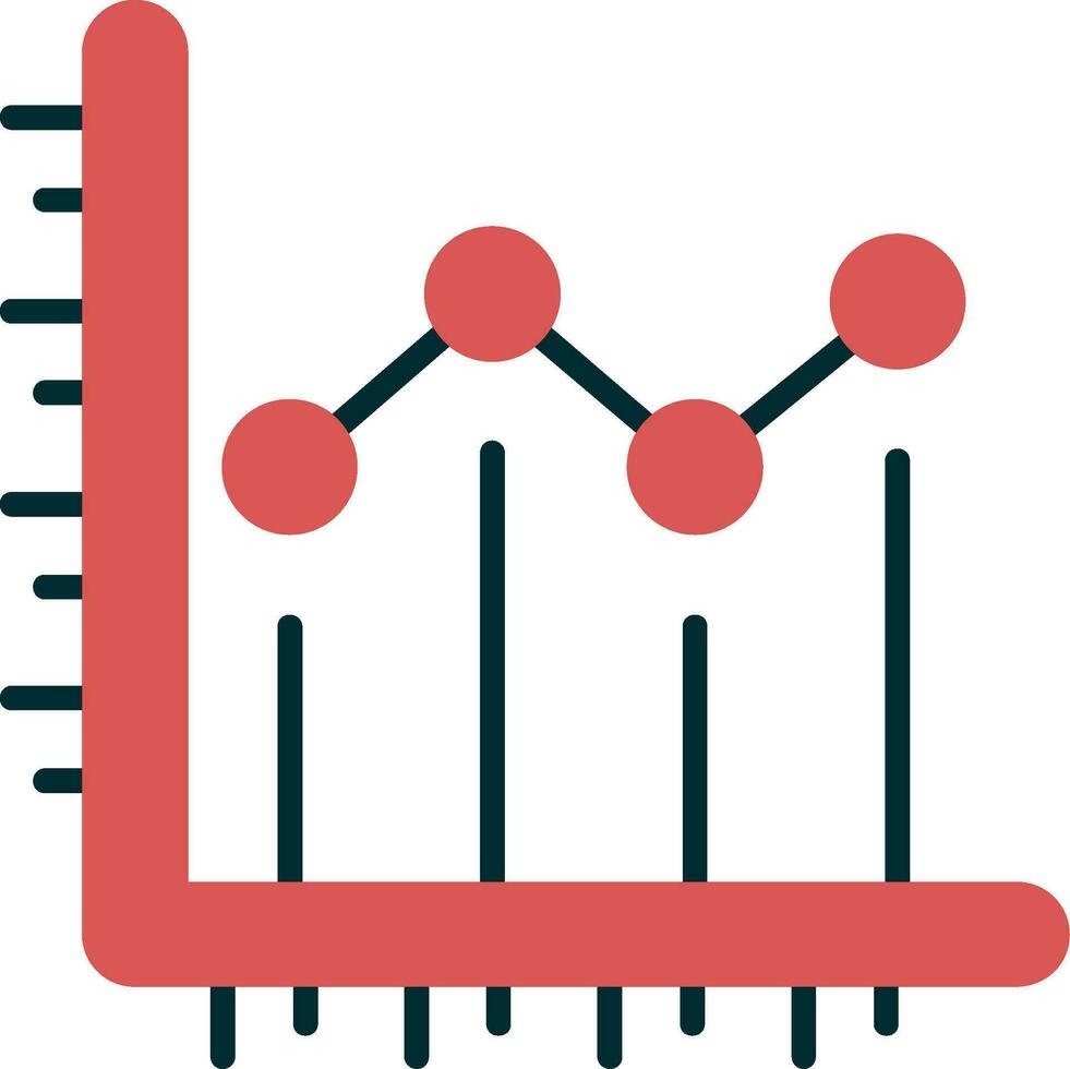 Line chart Vector Icon