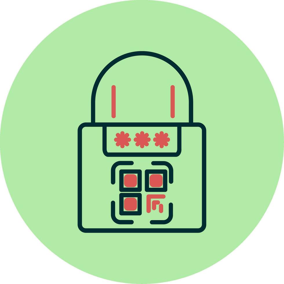 Smart Padlock Vector Icon