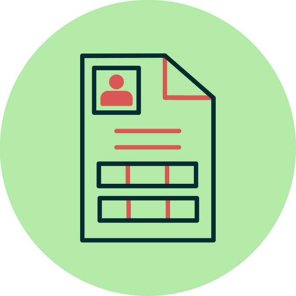 Personial document Vector Icon