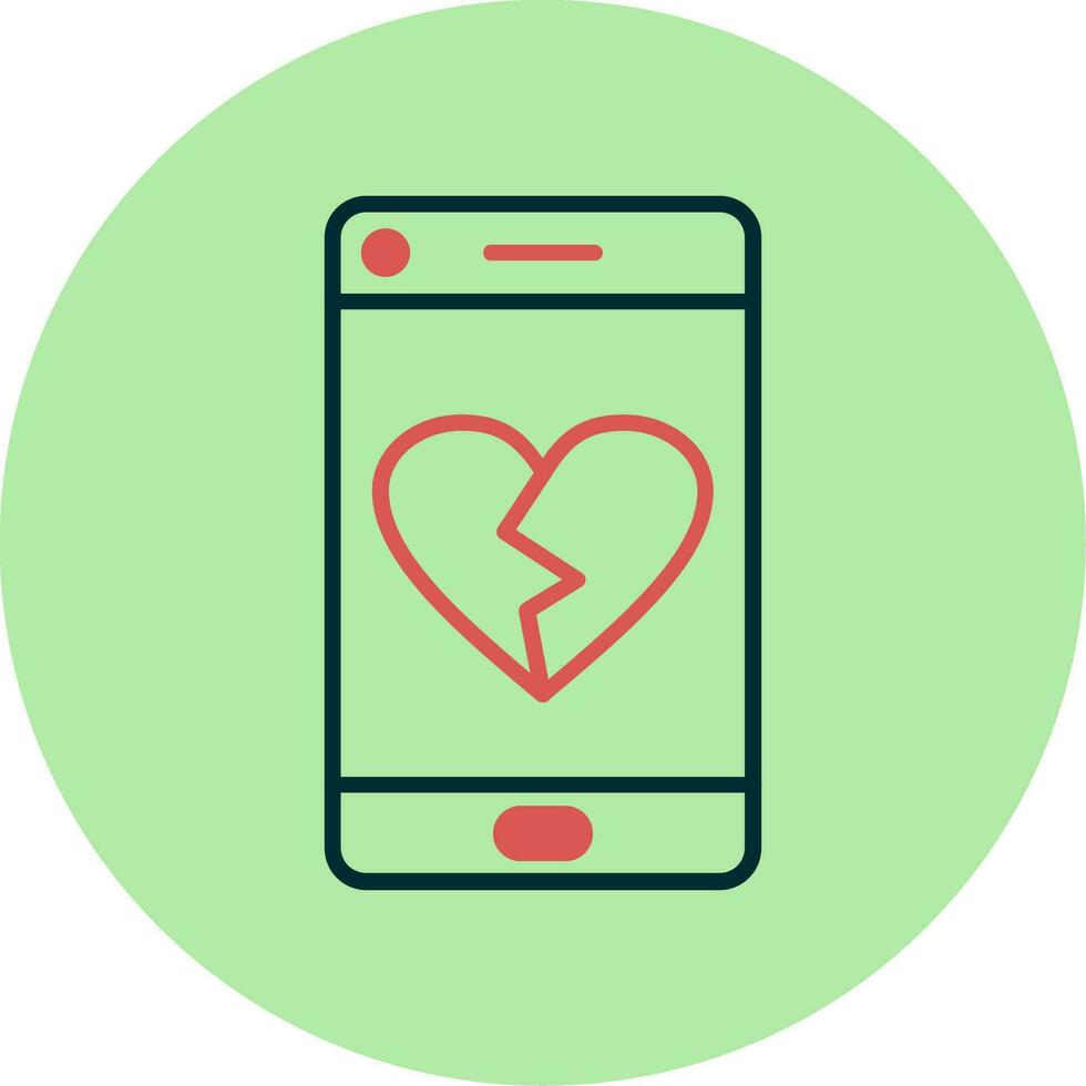Heart Break Vector Icon