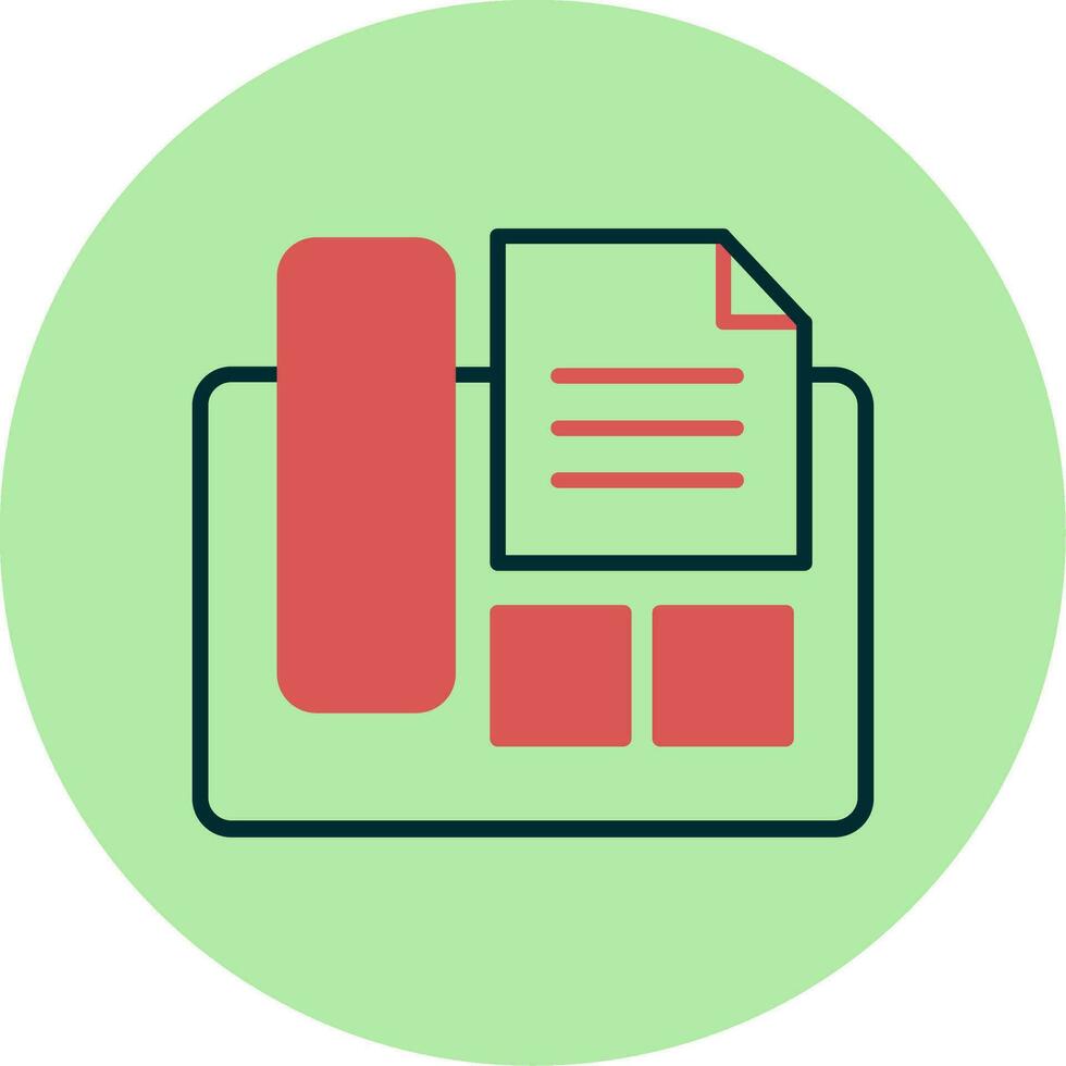 Fax Machine Vector Icon