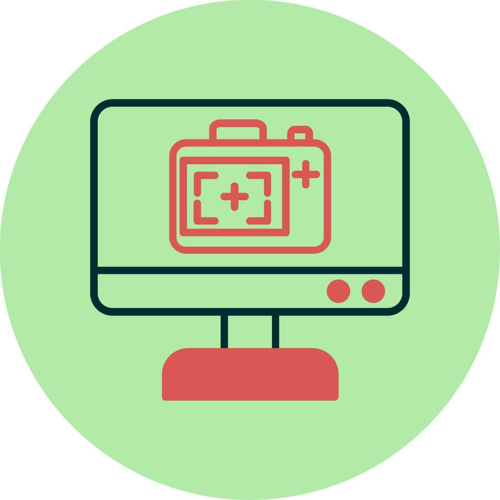 Monitor Screen Vector Icon