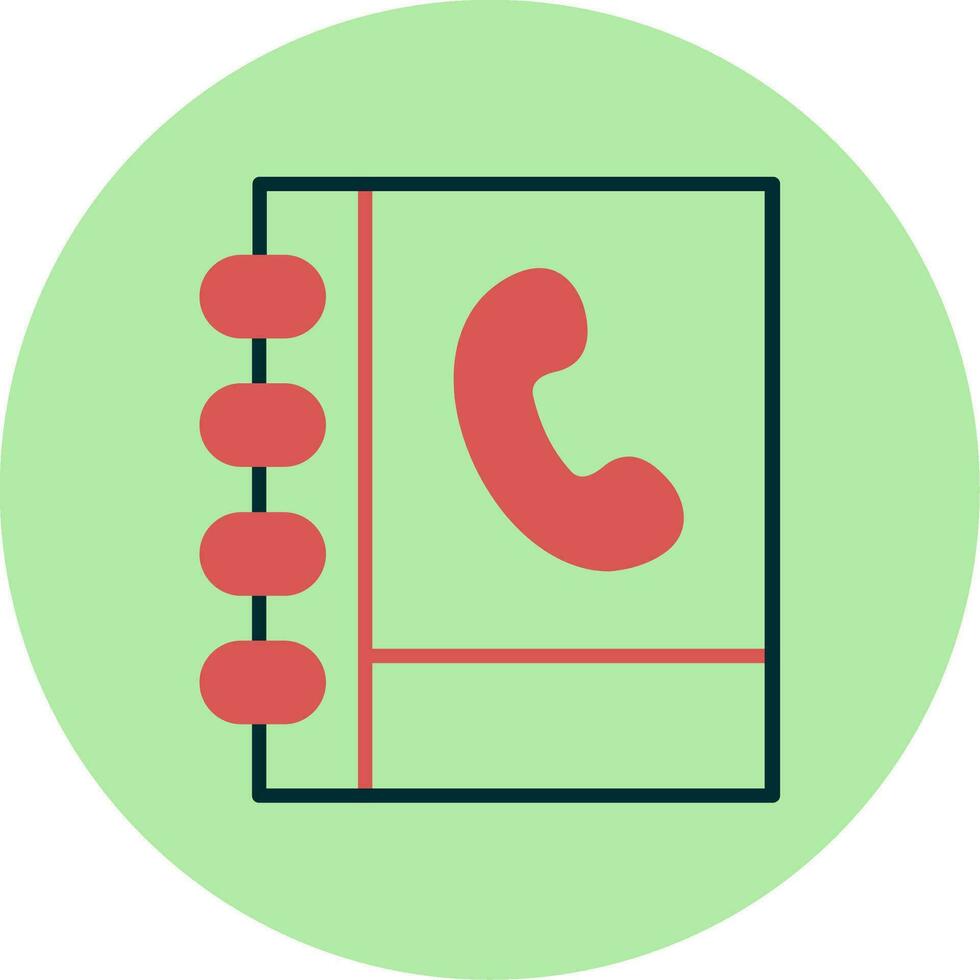 Phone Book Vector Icon