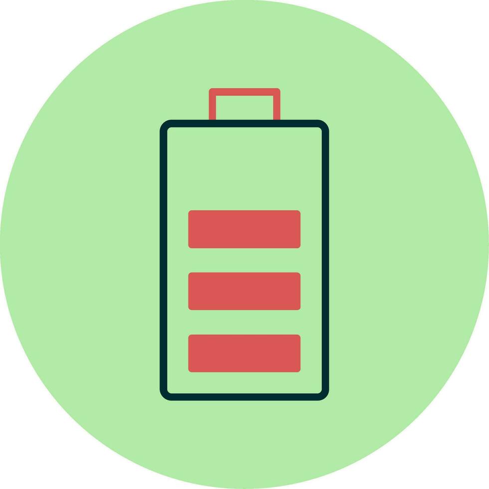 Battery Charged Vector Icon