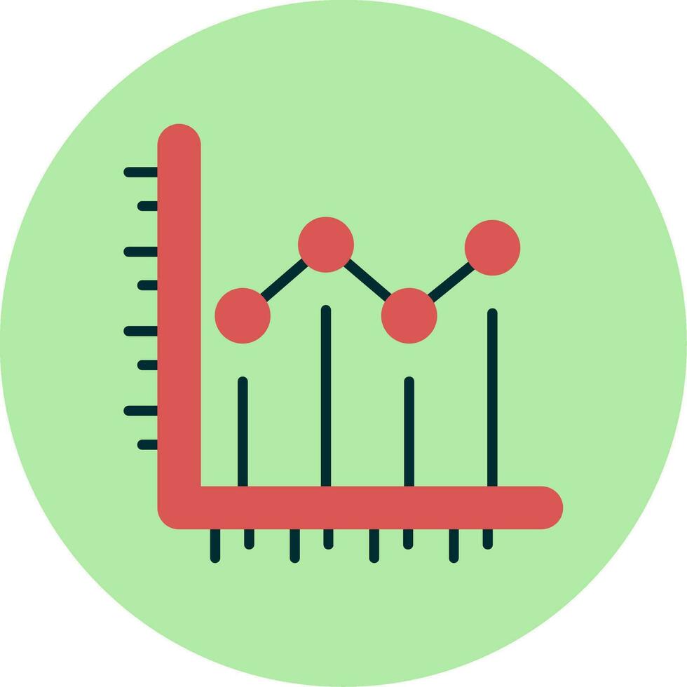 Line chart Vector Icon