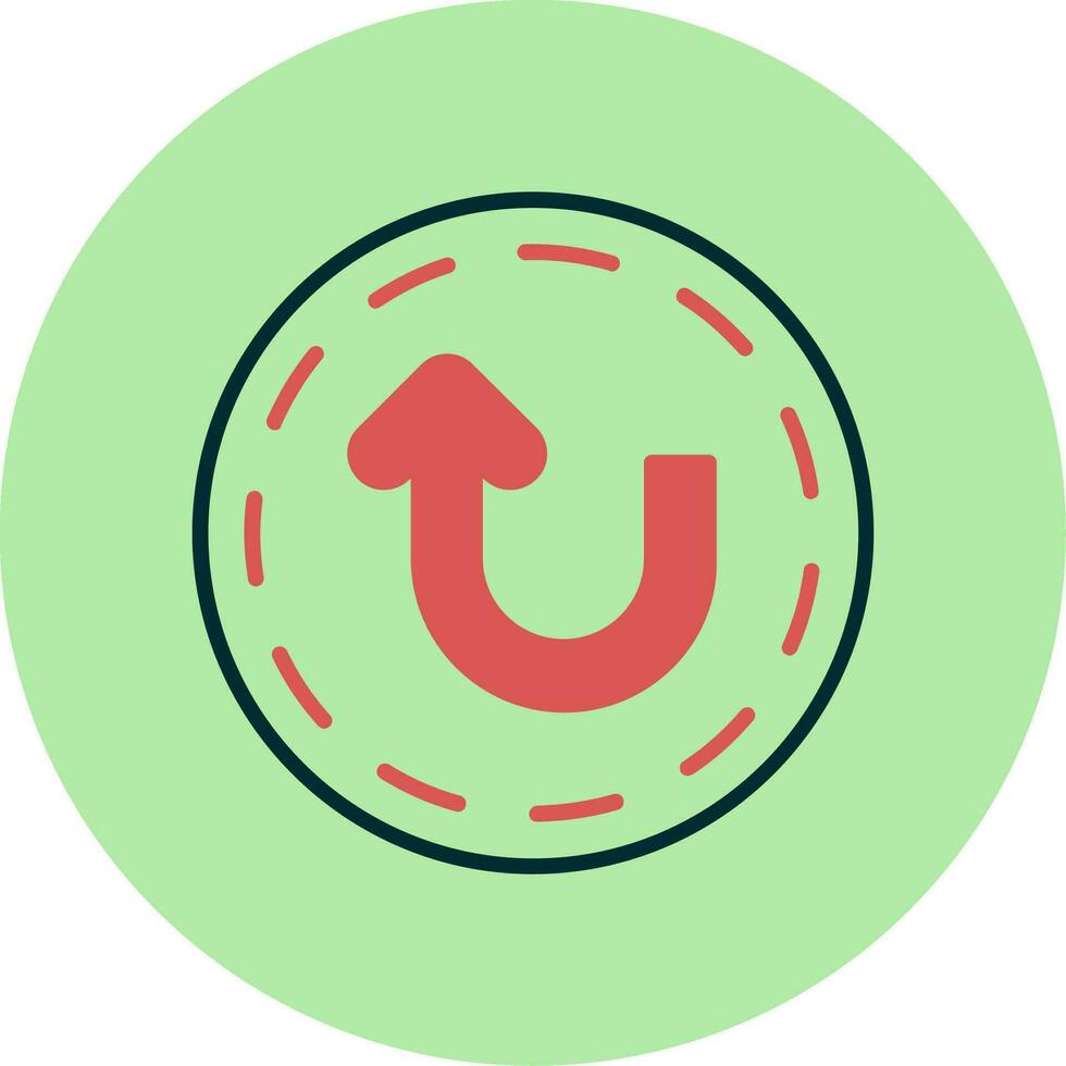 U Turn Vector Icon