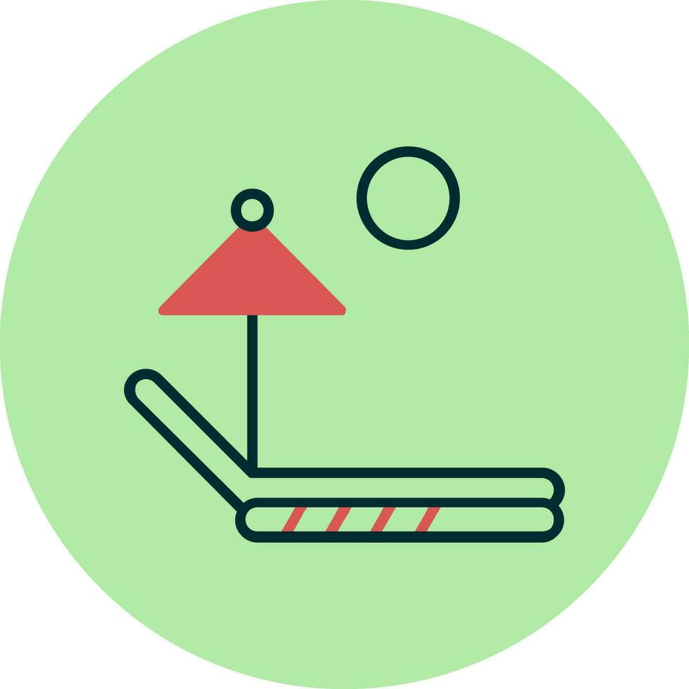 Sunbed Vector Icon