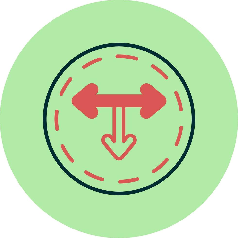 T Junction Vector Icon