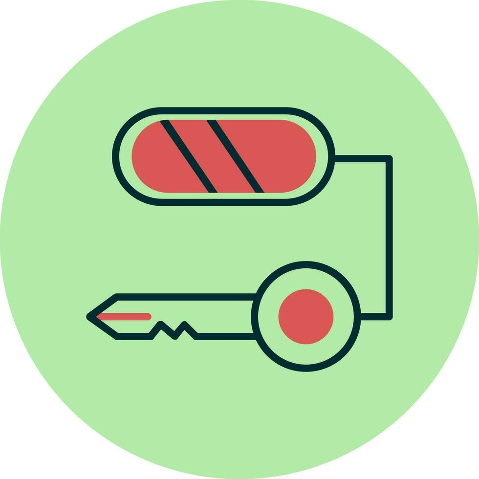 Composite Key Vector Icon