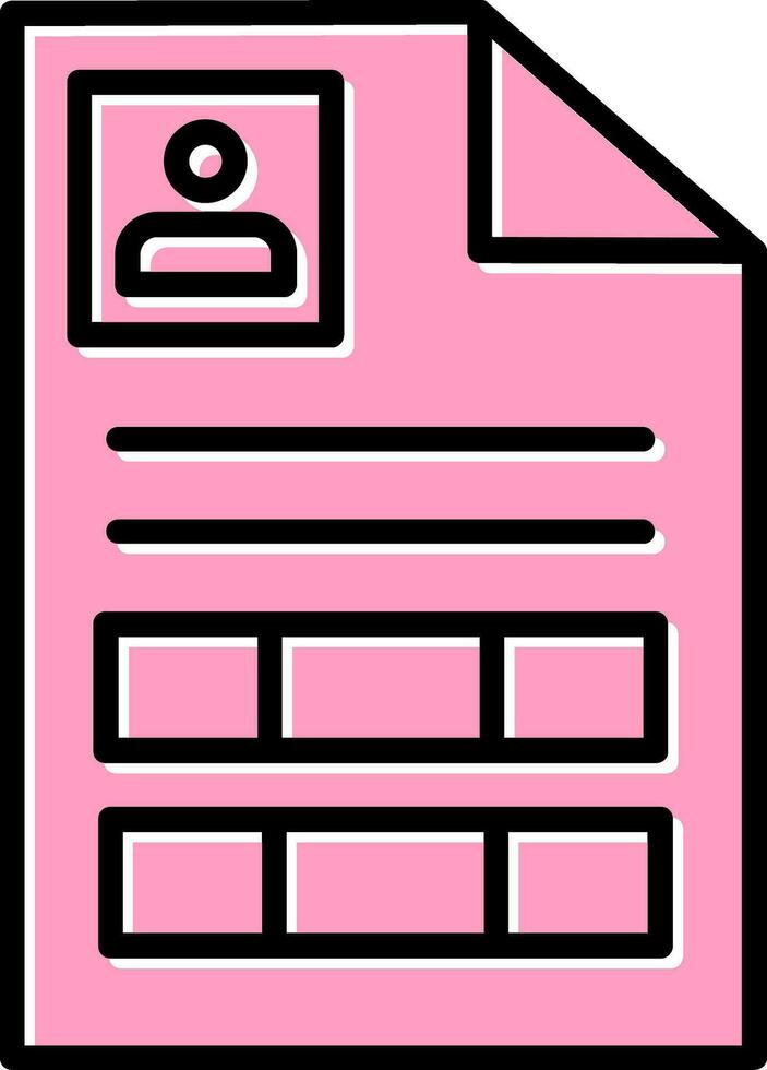 Curriculum Vitae Vector Icon