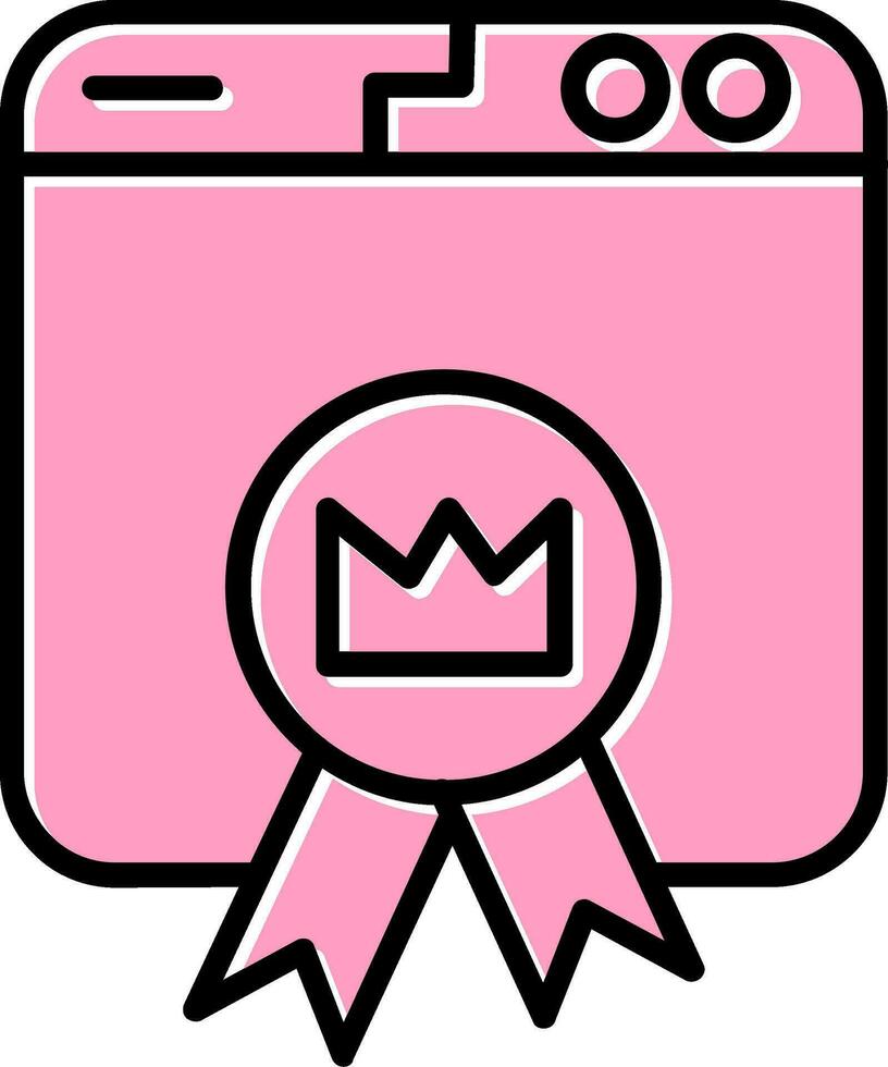 Premium Website Vector Icon